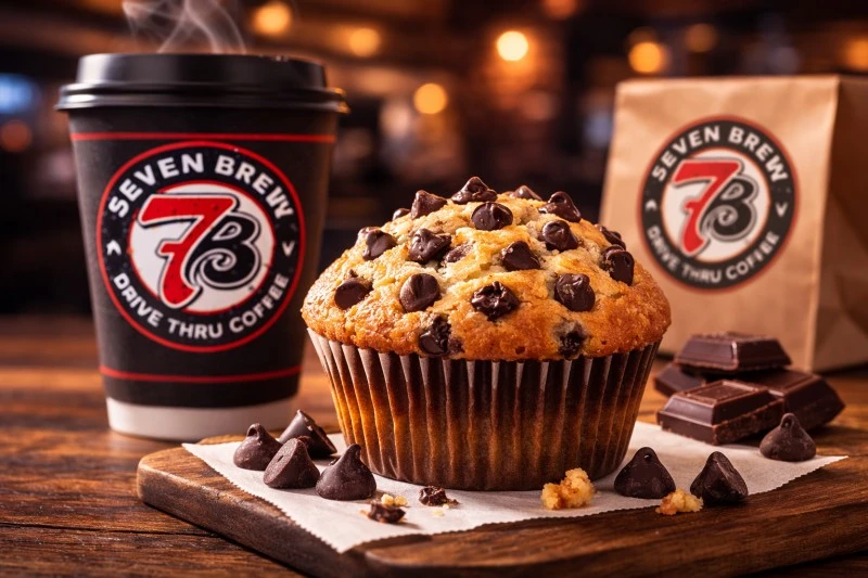 7 Brew Chocolate Chip Muffin