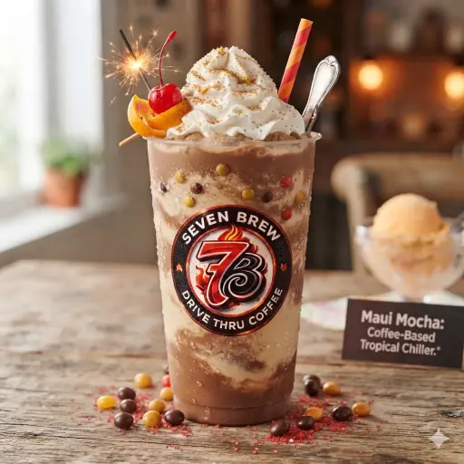 7 Brew Maui Mocha Frozen Chiller official featured drink