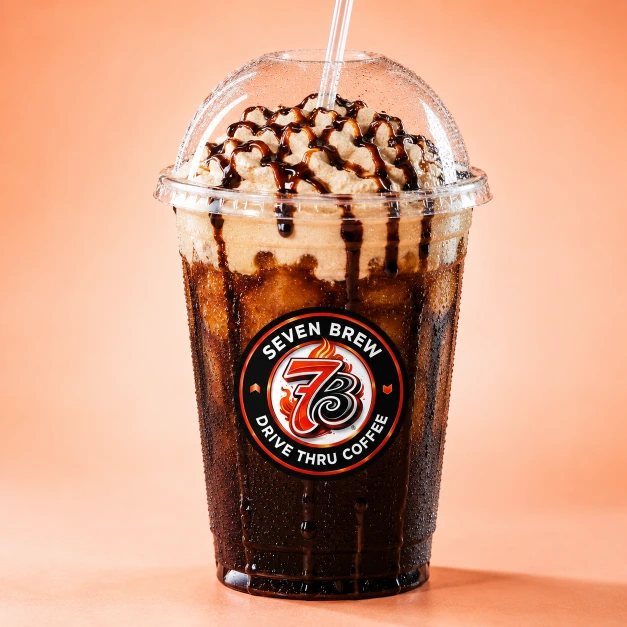 Banana Bread Cold Brew with banana, hazelnut, cold foam and chocolate drizzle