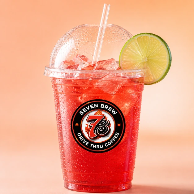 Cherry Limeade 7 Brew Energy with cherry, lime and lemon flavors